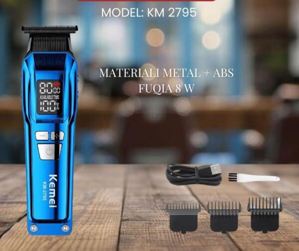 Km-2795 - ماكينة حلاقة كهربائية احترافية. قابله للشحن للرجال