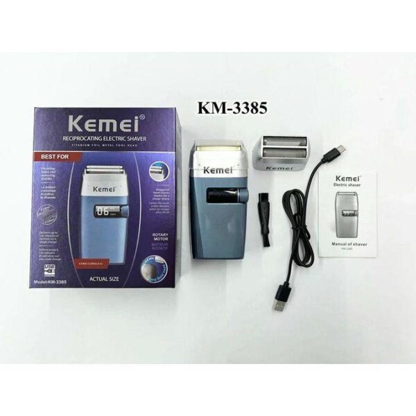 Km-3385 - ماكينة حلاقة كهربائية احترافية. قابله للشحن للرجال