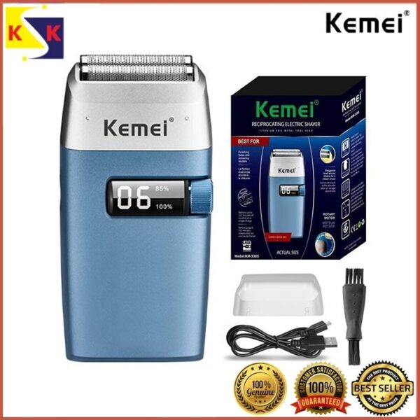 Km-3385 - ماكينة حلاقة كهربائية احترافية. قابله للشحن للرجال