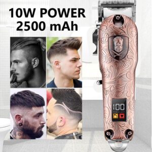 Km-3705  - ماكينة حلاقة كهربائية احترافية. قابله للشحن للرجال