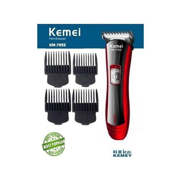 Km-7055 - ماكينة حلاقة كهربائية احترافية. قابله للشحن للرجال