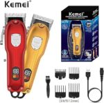 Km-802 - ماكينة حلاقة كهربائية احترافية. قابله للشحن للرجال