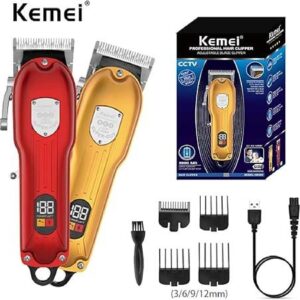 Km-802 - ماكينة حلاقة كهربائية احترافية. قابله للشحن للرجال