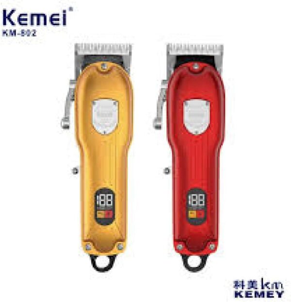 Km-802 - ماكينة حلاقة كهربائية احترافية. قابله للشحن للرجال