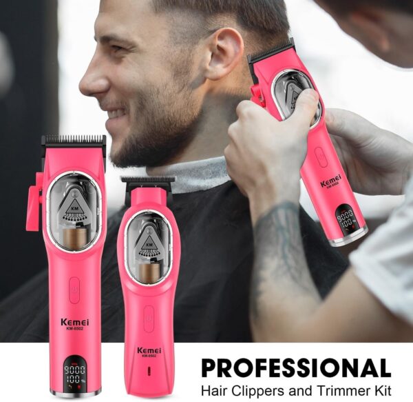 Km-8502 - ماكينة حلاقة كهربائية احترافية. قابله للشحن للرجال