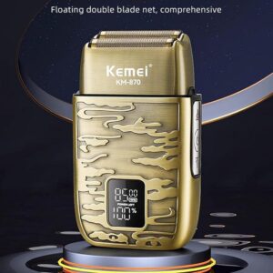 Km-870 - ماكينة حلاقة كهربائية احترافية. قابله للشحن للرجال