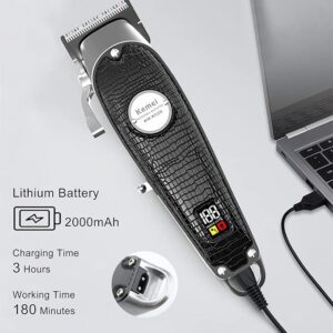 Km-K52s  - ماكينة حلاقة كهربائية احترافية. قابله للشحن للرجال