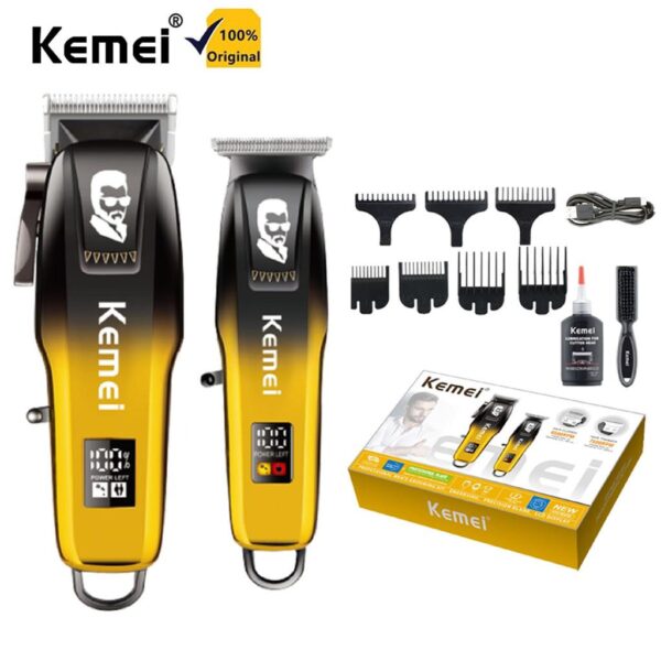 Km-Km-8501 - ماكينة حلاقة كهربائية احترافية. قابله للشحن للرجال