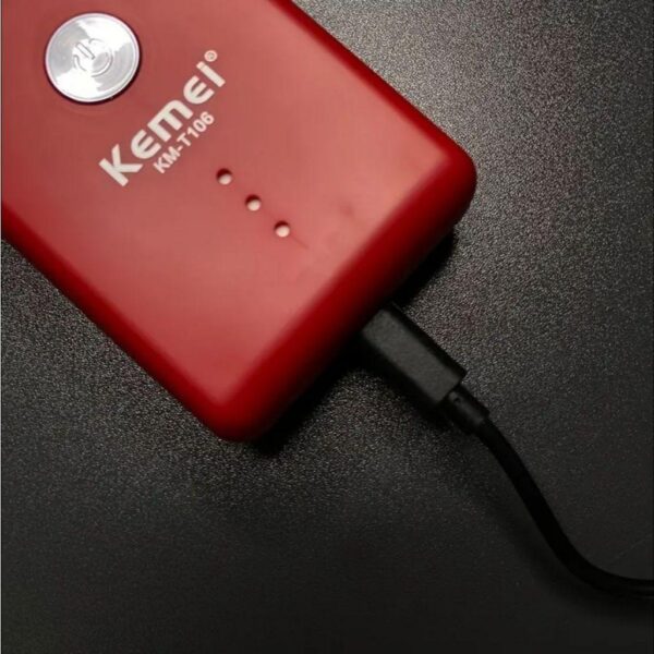 Km-T106 - ماكينة حلاقة كهربائية احترافية. قابله للشحن للرجال