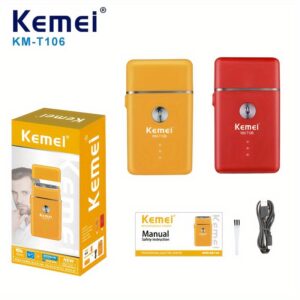 Km-T106 - ماكينة حلاقة كهربائية احترافية. قابله للشحن للرجال