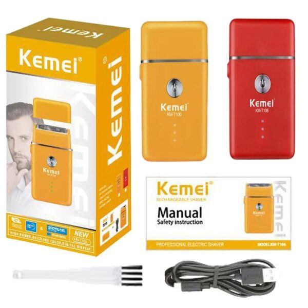 Km-T106 - ماكينة حلاقة كهربائية احترافية. قابله للشحن للرجال