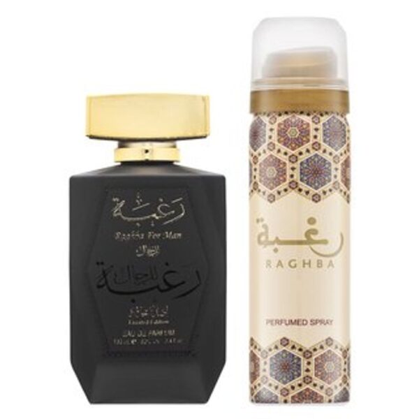Lattafa عطر رغبة او دي بارفان + بخاخ رغبه من لطافه - للرجال