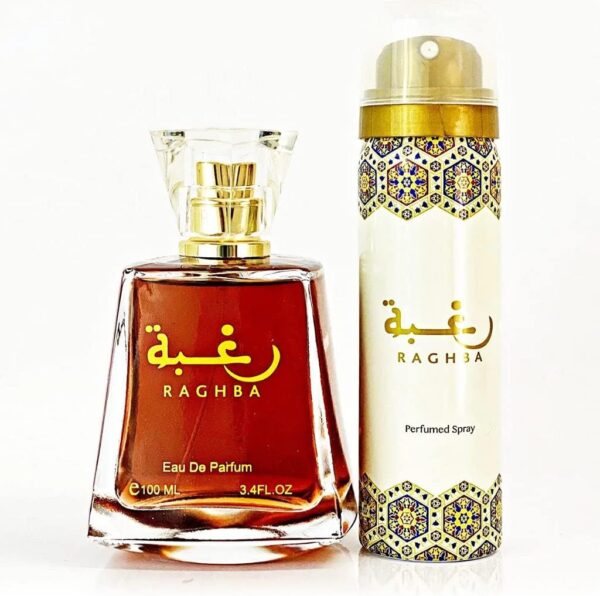 Lattafa عطر رغبة او دي بارفان + بخاخ رغبه من لطافه - للرجال
