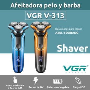 V-313 - ماكينة حلاقة كهربائية وتنعيم احترافية . قابله للشحن للرجال
