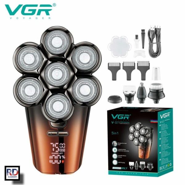 V-327 - ماكينة حلاقة كهربائية وتنعيم احترافية . قابله للشحن للرجال