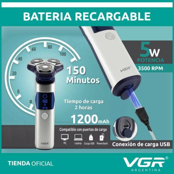 V-328 - ماكينة حلاقة كهربائية وتنعيم احترافية . قابله للشحن للرجال