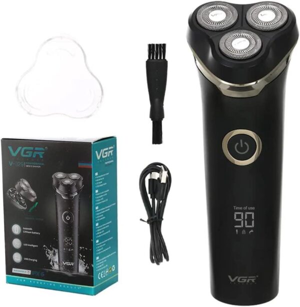 V-329 - ماكينة حلاقة كهربائية وتنعيم احترافية . قابله للشحن للرجال