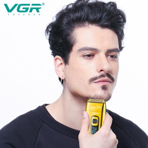 V-332 - ماكينة حلاقة كهربائية وتنعيم احترافية . قابله للشحن للرجال