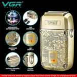 V-336 - ماكينة حلاقة كهربائية وتنعيم احترافية . قابله للشحن للرجال