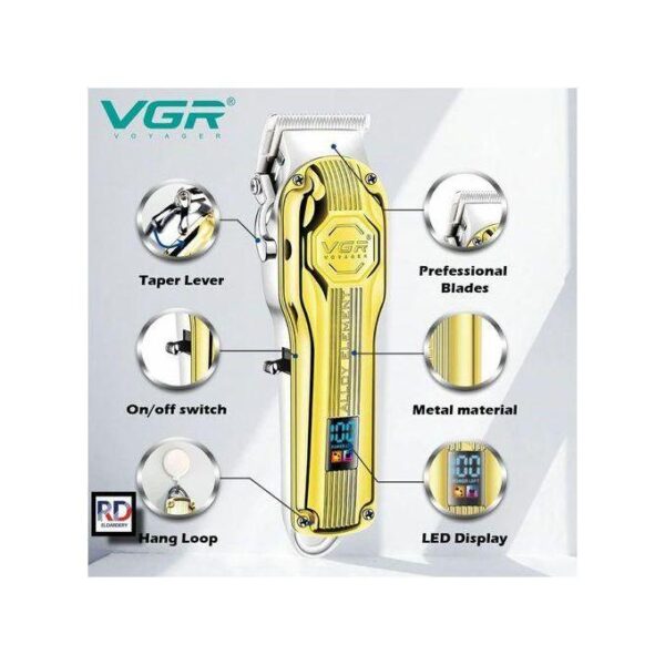 V-672 - ماكينة حلاقة كهربائية احترافية. قابله للشحن للرجال