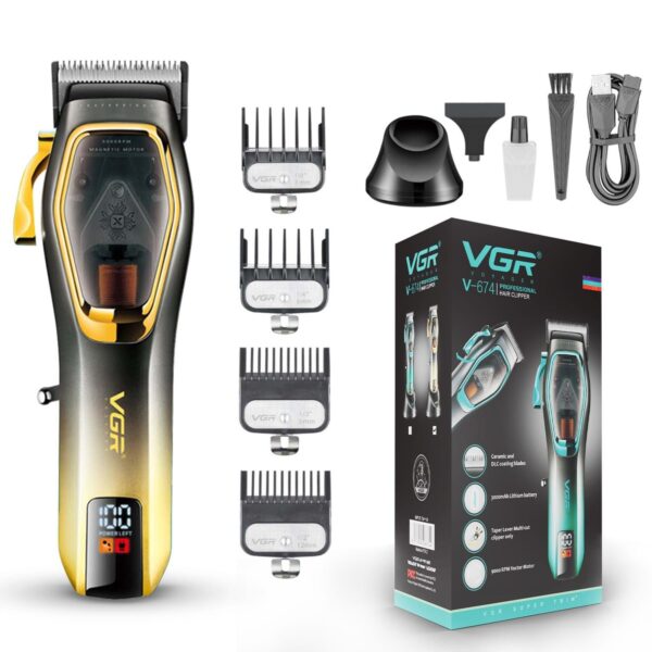 V-674 - ماكينة حلاقة كهربائية احترافية. قابله للشحن للرجال