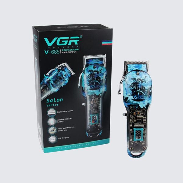 V-685 - ماكينة حلاقة كهربائية احترافية. قابله للشحن للرجال