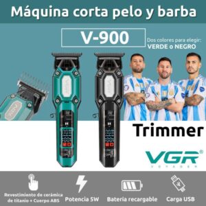 V-900 - ماكينة حلاقة كهربائية احترافية . قابله للشحن للرجال