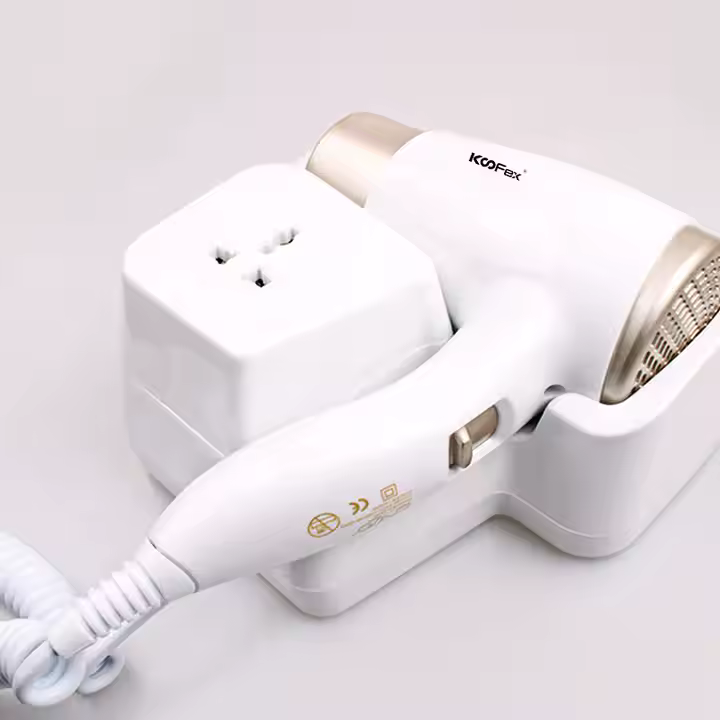 مجفف شعر كهربائي مثبت على الحائط في فندقى احترافي ، Hg-666