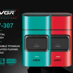 ماكينة حلاقة VGR 9000 دورة بشفرات تيتانيوم - V-307 مكنه تنعيم