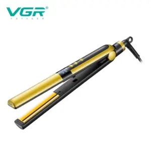 مكواة فرد شعر VGR V-510 الاحترافية للشعر الجاف - تصميم مريح لزيادة اللمعان والكثافة والتصفيف اليومي