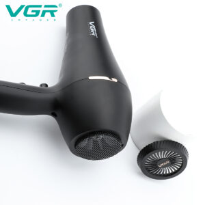 استيشوار VGR V-433 أيوني احترافي - 2200 واط، تقنية الأيونات السالبة، 2 ملحق (مكثف وموزع)، خفيف الوزن ومضاد للتجعد