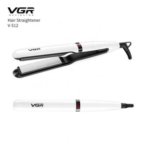 مكواة فرد شعر VGR V-512 الاحترافية - سيراميك بدرجات حرارة متغيرة 140°-220°م، تسخين فوري، تصميم خفيف بسلك دوار 360°