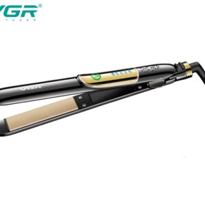 مكواة فرد شعر VGR V-509 الاحترافية - سيراميك، تسخين سريع 450°F، درجات حرارة متعددة، سلك دوار 360°، تصميم خفيف وأنيق