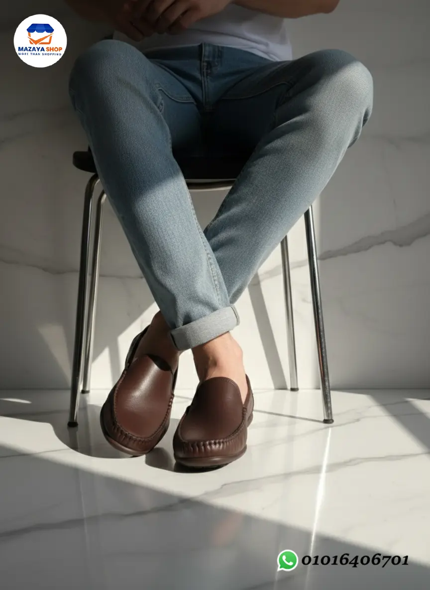 👞 جزمة جلد كلاسيك فاخرة