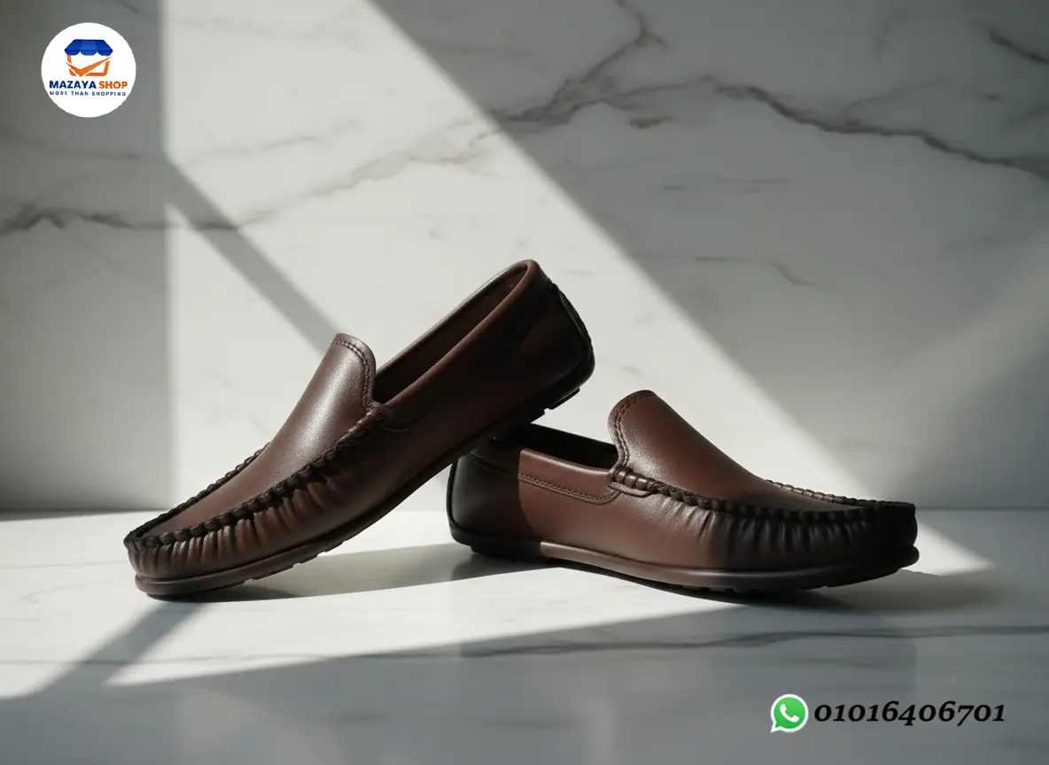 👞 جزمة جلد كلاسيك فاخرة