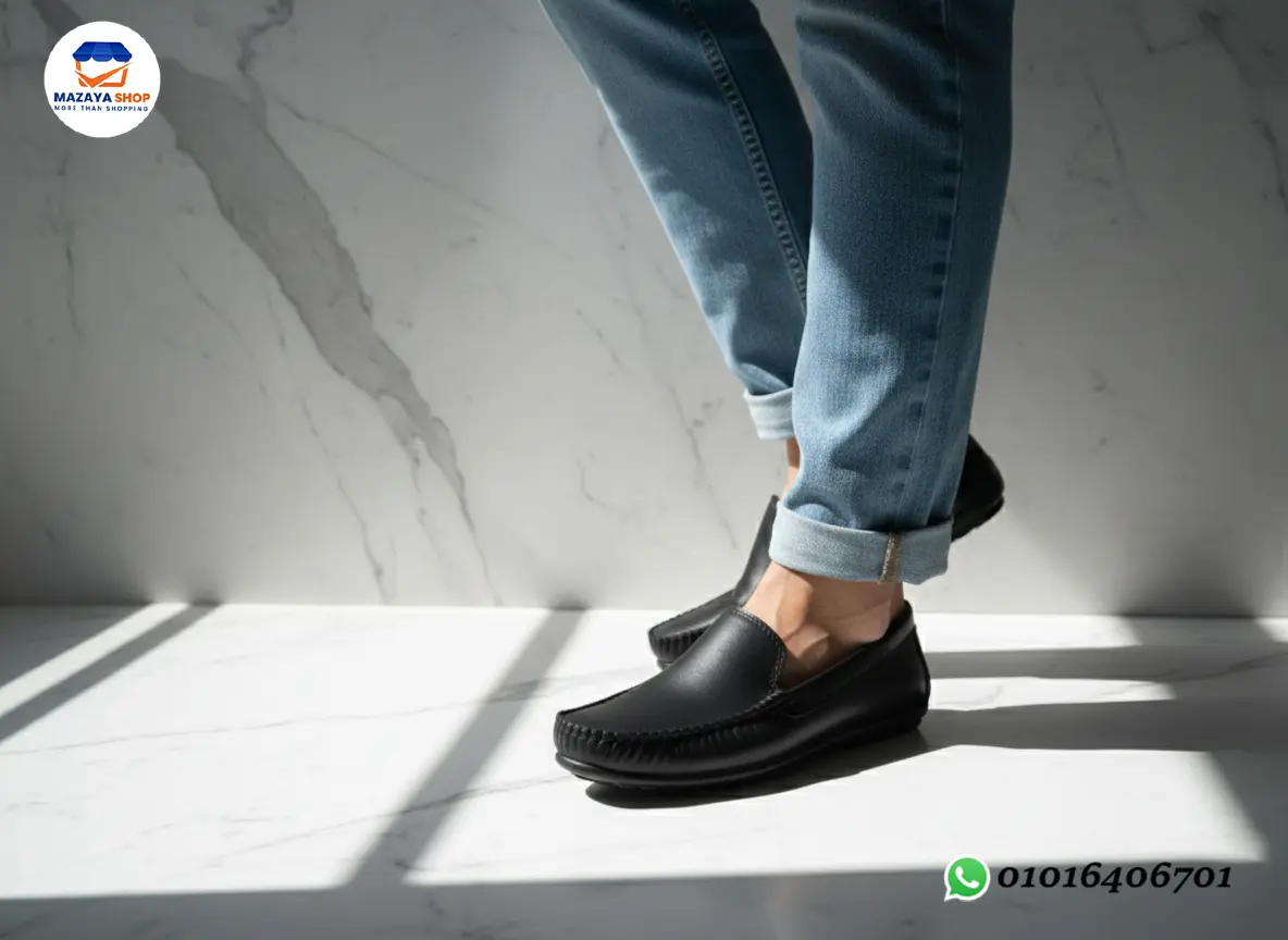 👞 جزمة جلد كلاسيك فاخرة