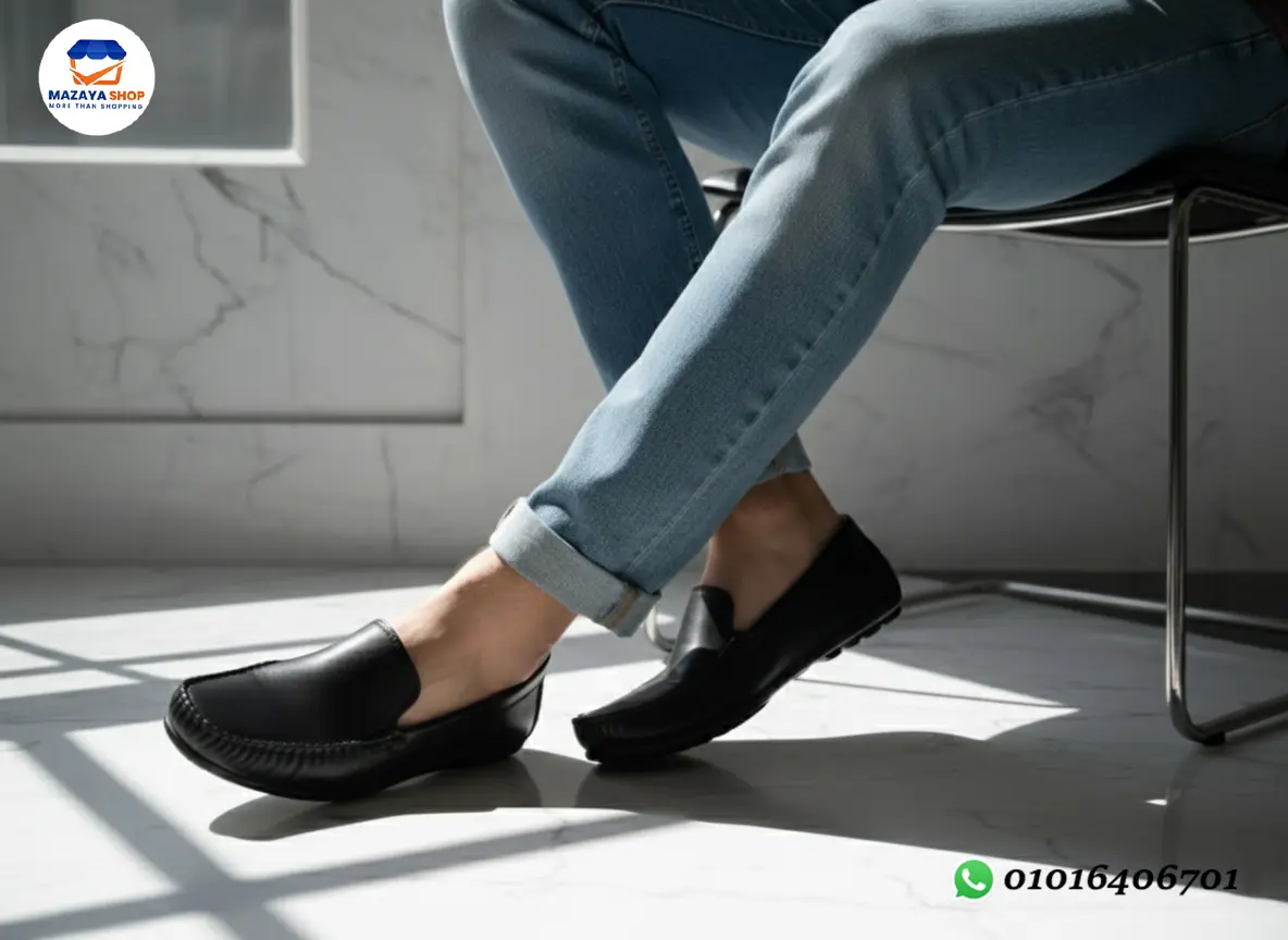👞 جزمة جلد كلاسيك فاخرة