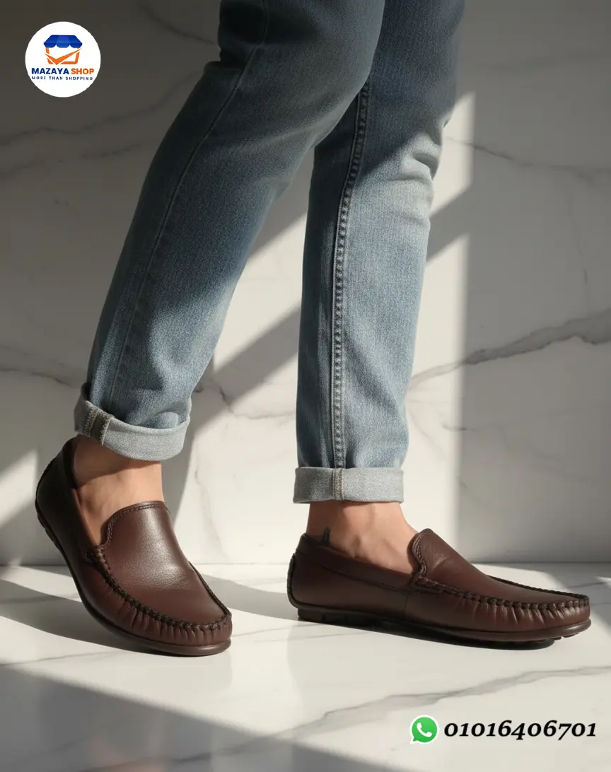 👞 جزمة جلد كلاسيك فاخرة