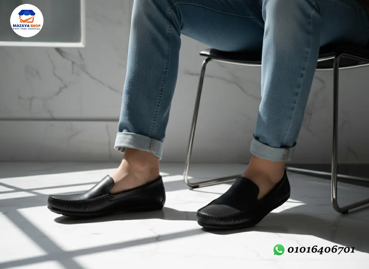 👞 جزمة جلد كلاسيك فاخرة