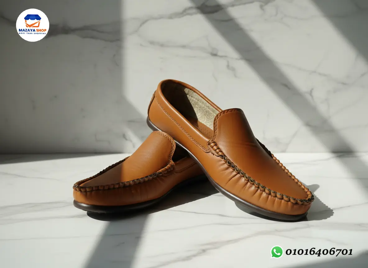 👞 جزمة جلد كلاسيك فاخرة
