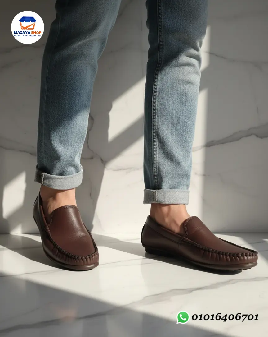 👞 جزمة جلد كلاسيك فاخرة