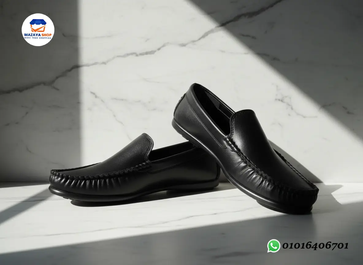 👞 جزمة جلد كلاسيك فاخرة