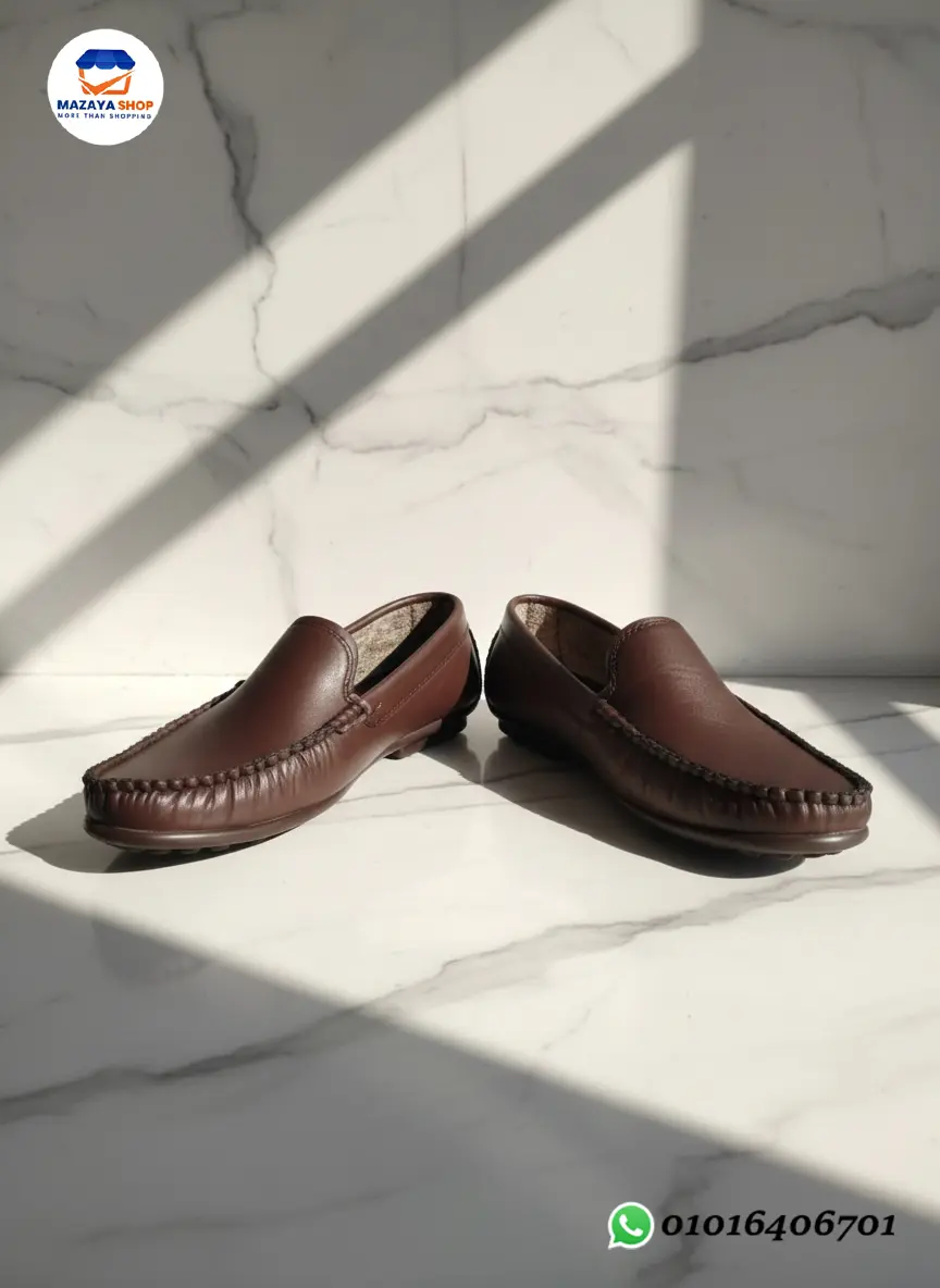 👞 جزمة جلد كلاسيك فاخرة