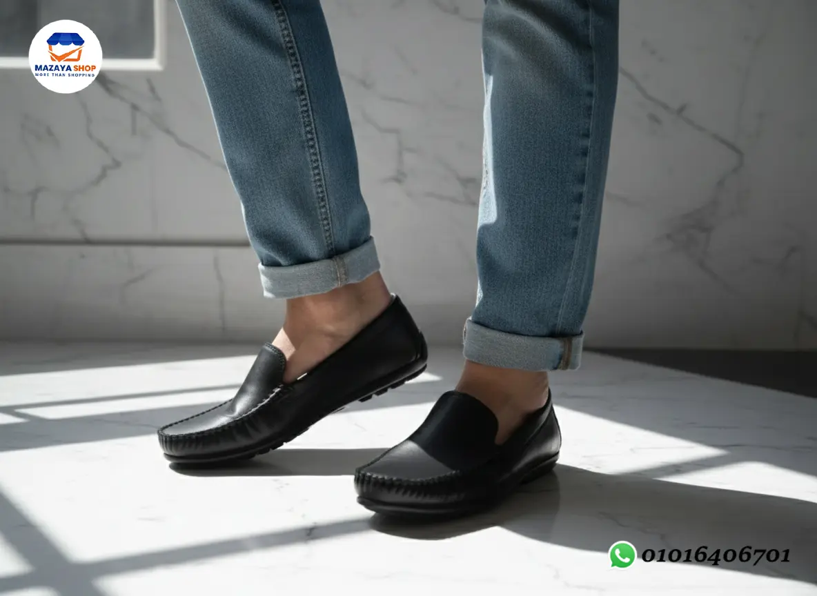 👞 جزمة جلد كلاسيك فاخرة