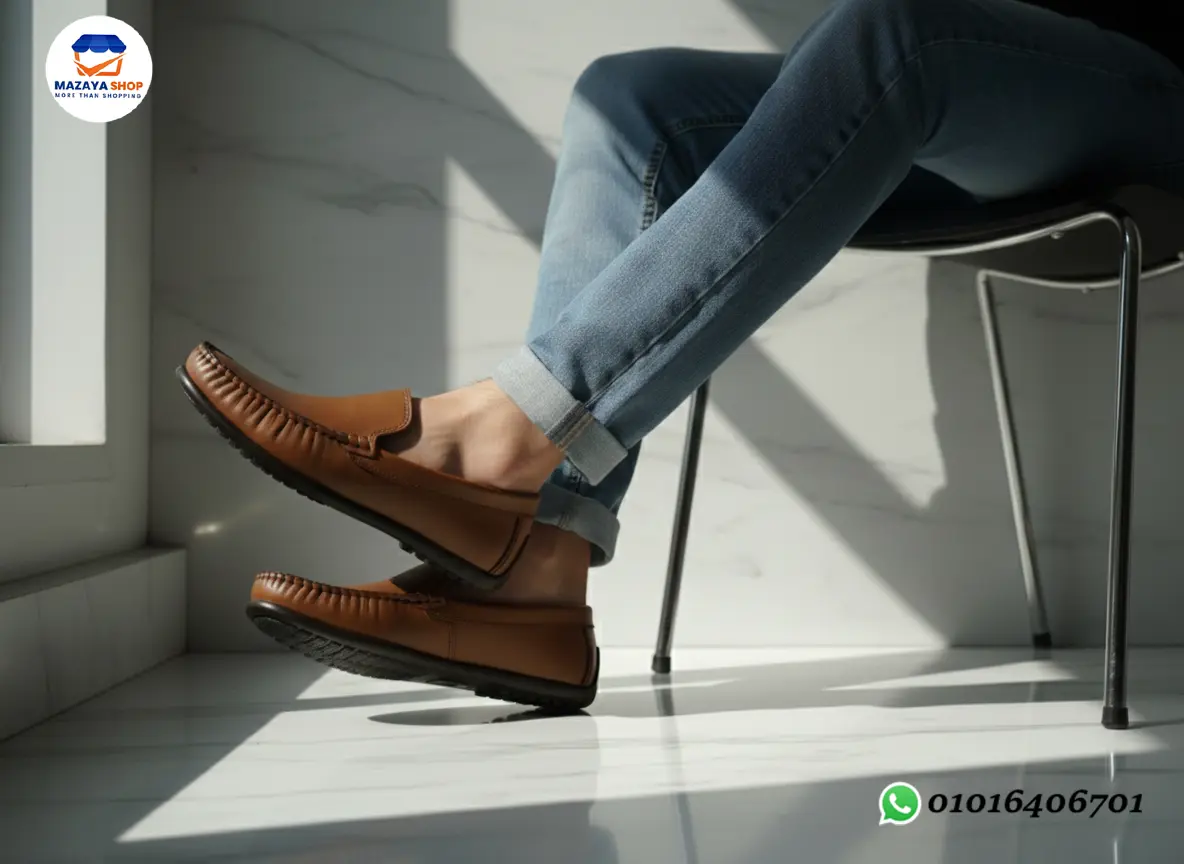 👞 جزمة جلد كلاسيك فاخرة