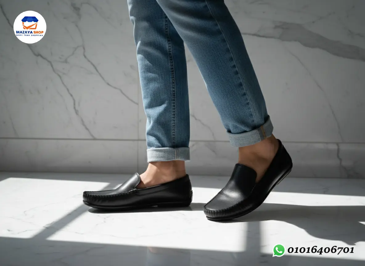 👞 جزمة جلد كلاسيك فاخرة