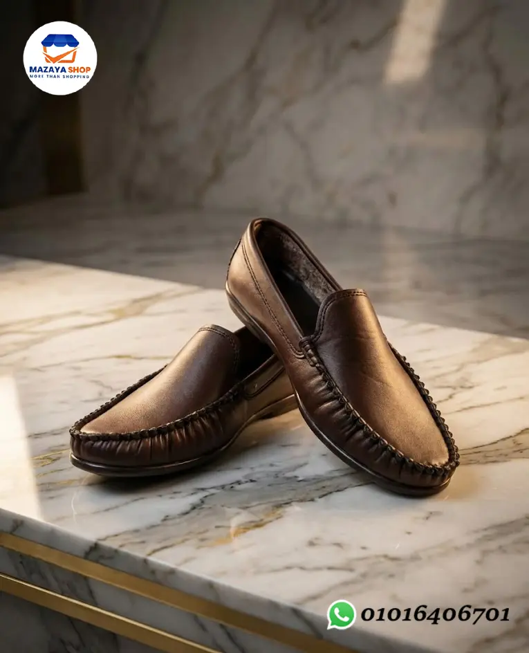 👞 جزمة جلد كلاسيك فاخرة