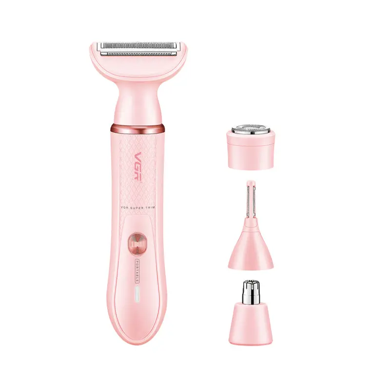 Vgr-V-761-Professional-Lady-Shaver-Set-Pink-Jpg.webp مجموعة ماكينة حلاقة نسائية احترافية Vgr V-761 - الصورة 1