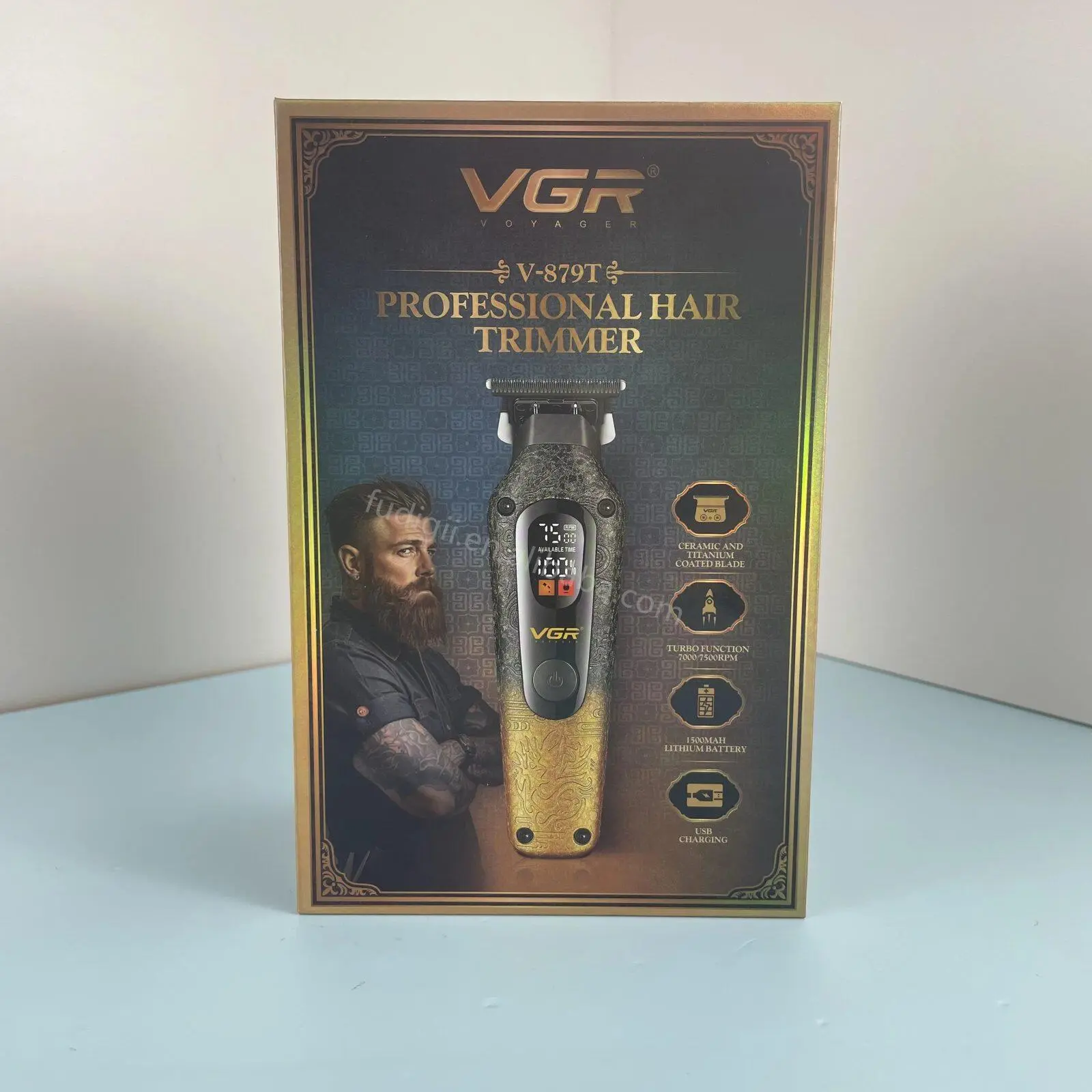 ⁦Vgr ماكينة قص شعر احترافية بشاشة رقمية V-879T⁩ - الصورة ⁦4⁩
