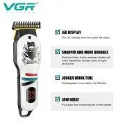 ⁦Vgr ماكينة قص الشعر شاشة Led شحن Usb V-699+V-971⁩ - الصورة ⁦5⁩